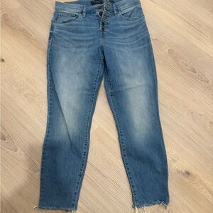 Lucky Brand Women's Cropped Blue Jeans